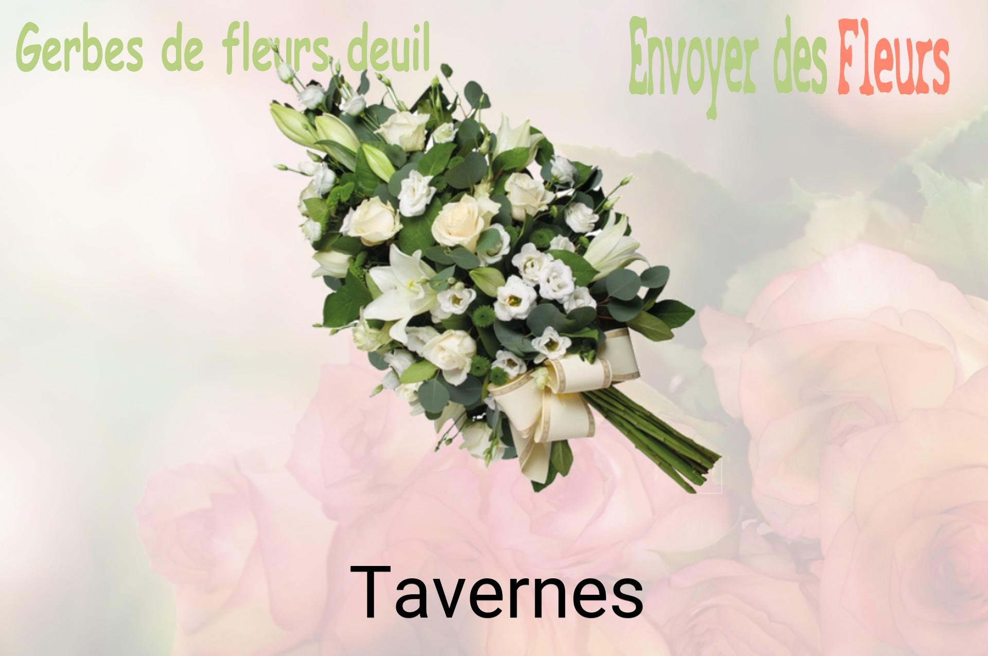 Gerbe de fleurs de deuil livrée à Tavernes